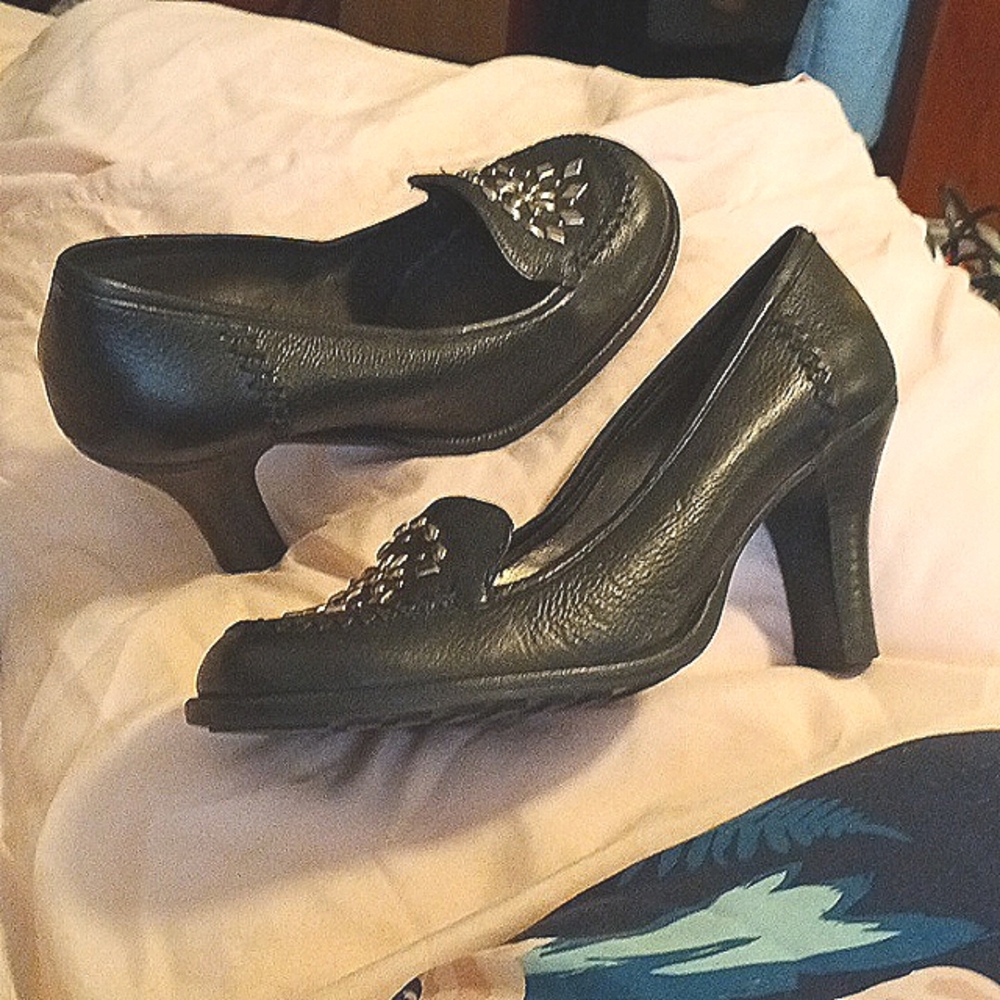 Elegant Black Women's Black Dress Shoes GianniBini